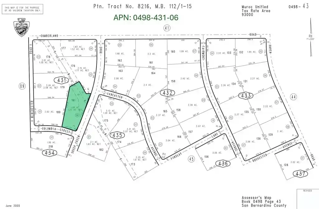 Land for sale at 181 Lot Columbia St, Kramer Junction, CA 93516 | MLS# HD26229254