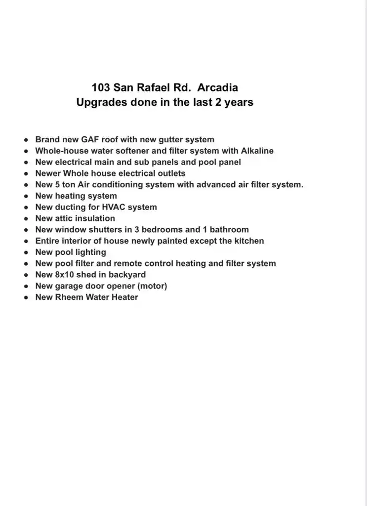 Photo 1 of Single family home for sale at 103 San Rafael Rd, Arcadia, CA 91007 | MLS# CV26231507 | Listing updated on 2026-10-29