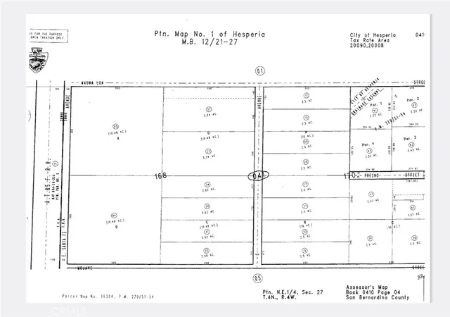 1st image of 0 C Avenue, Hesperia, CA 92345 | MLS# PW19153625