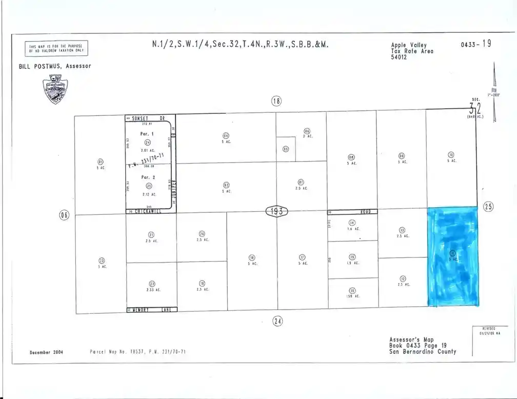 Photo 1 of Land for sale at 0 Memory Ln, Apple Valley, CA 92308 | MLS# TR20228300 | Listing updated on 2026-10-15
