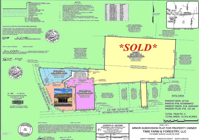3rd image of Tbd Old 421 Road, Liberty, NC 27298 | MLS# 10050380