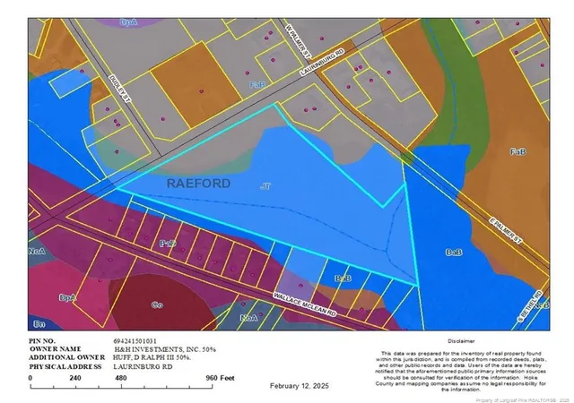 Photo 2 of Land for sale at 755 Laurinburg Rd, Raeford, NC 28376 | MLS# 739692 | Listing updated on 2026-07-18