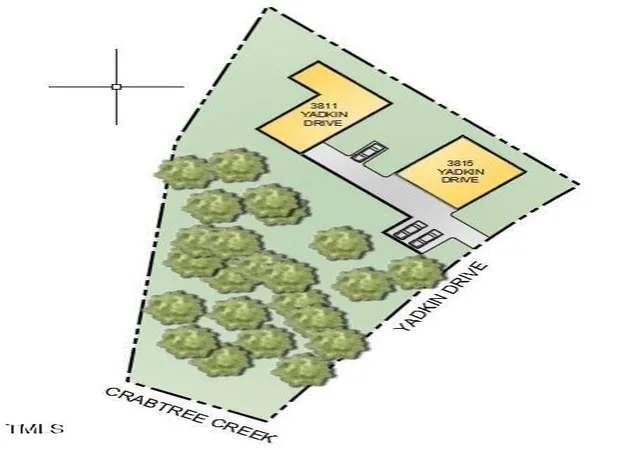 Photo 3 of Land for sale at 3811+3815 Yadkin Dr, Raleigh, NC 27609 | MLS# 10151634 | Listing updated on 2026-07-18