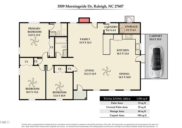 4th image of 3509 Morningside Dr, Raleigh, NC 27607 | MLS# 10159779