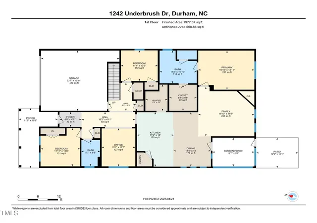 Photo 3 of Single family home for sale at 1242 Underbrush Dr, Durham, NC 27703 | MLS# 10171597 | Listing updated on 2026-09-14
