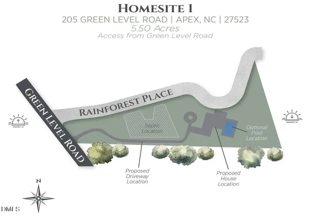 Photo 1 of Land for sale at 205 Green Level Rd, Apex, NC 27523 | MLS# 10165575 | Listing updated on 2026-09-11