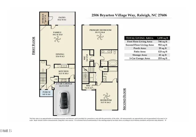 Photo 3 of Townhouse for sale at 2506 Bryarton Village Way, Raleigh, NC 27606 | MLS# 10175508 | Listing updated on 2026-08-20