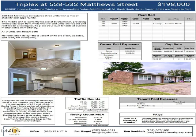 2nd image of 528 Matthews St, Rocky Mount, NC 27801 | MLS# 10176702
