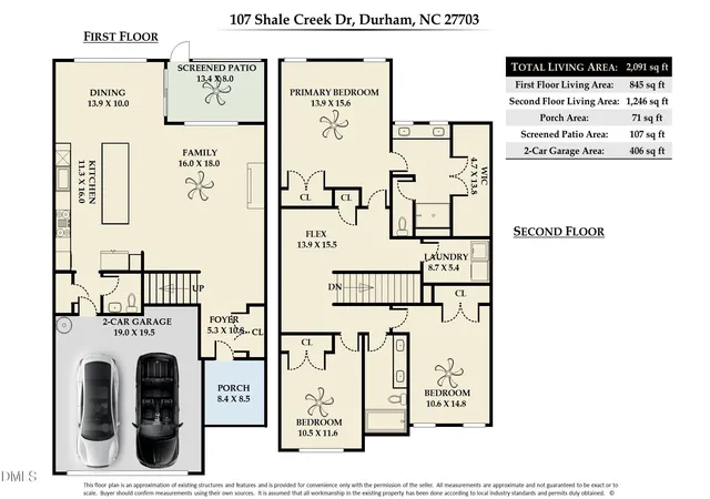 5th image of 107 Shale Creek Dr, Durham, NC 27703 | MLS# 10177730