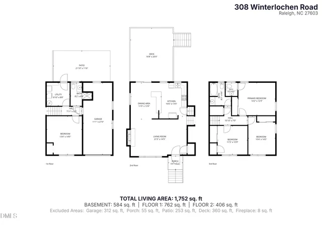 Photo 2 of Single family home for sale at 308 Winterlochen Rd, Raleigh, NC 27603 | MLS# 10188610 | Listing updated on 2026-10-02