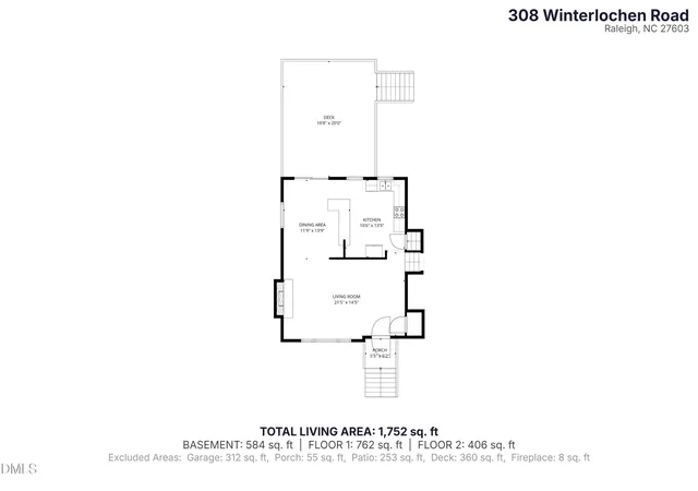 Photo 3 of Single family home for sale at 308 Winterlochen Rd, Raleigh, NC 27603 | MLS# 10188610 | Listing updated on 2026-10-02