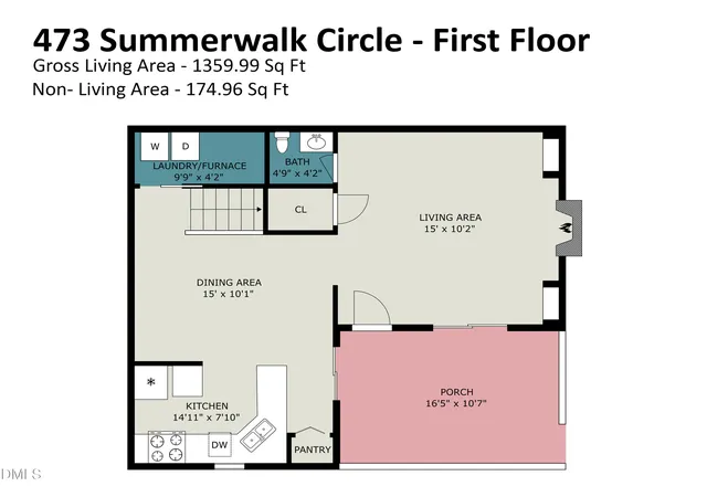 Listing Photo 2 - Condo for sale in building located at 473 Summerwalk Cir, Chapel Hill, NC 27517 - Unit #