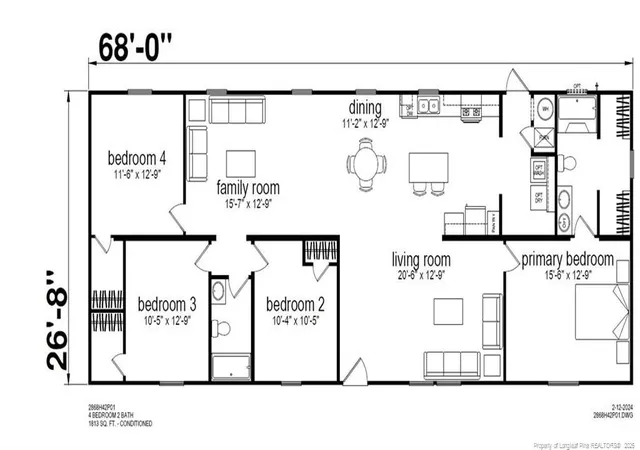 Photo 2 of Manufactured home for sale at 2863 Rockfish Rd, Raeford, NC 28376 | MLS# 766474 | Listing updated on 2026-08-17
