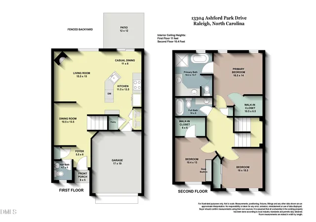 Photo 2 of Townhouse for sale at 13304 Ashford Park Dr, Raleigh, NC 27613 | MLS# 10184304 | Listing updated on 2026-10-21