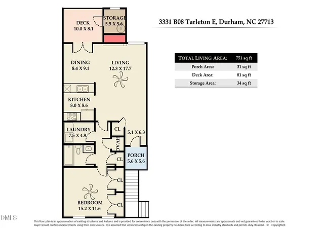 17th image of 3331 Tarleton E #B 08, Durham, NC 27713 | MLS# 10186273