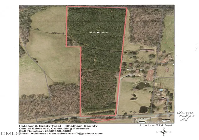 Photo 1 of Land for sale at 850 Clarence Phillips Rd, Bennett, NC 27208 | MLS# 10187620 | Listing updated on 2026-08-20
