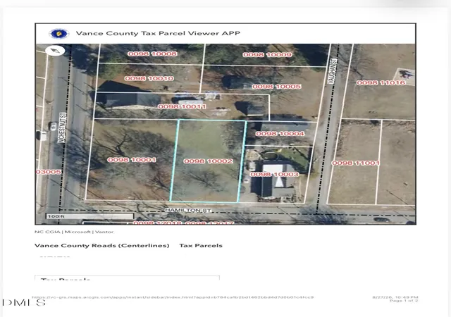 Photo 2 of Land for sale at 212 Hamilton St, Henderson, NC 27536 | MLS# 10189501 | Listing updated on 2026-08-29