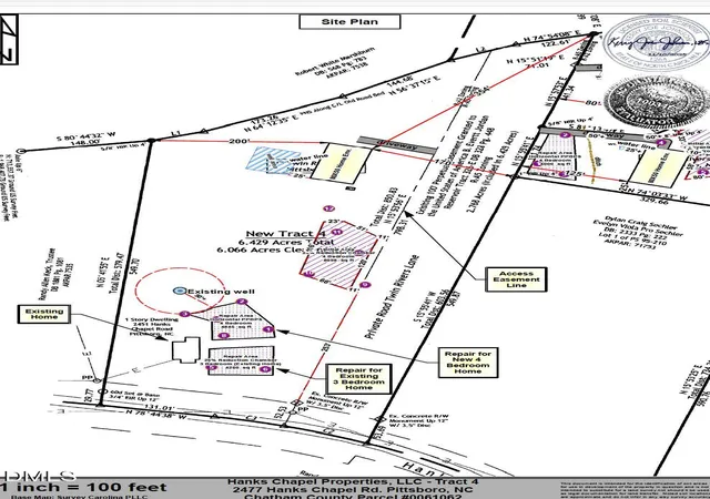Photo 9 of Land for sale at 2477 Hanks Chapel Rd, Pittsboro, NC 27312 | MLS# 10133358 | Listing updated on 2026-03-11
