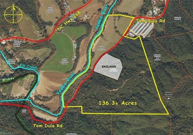 Photo 2 of Land for sale at 2001 Tom Dula Rd, Ferguson, NC 28624 | MLS# 1224748 | Listing updated on 2026-06-17