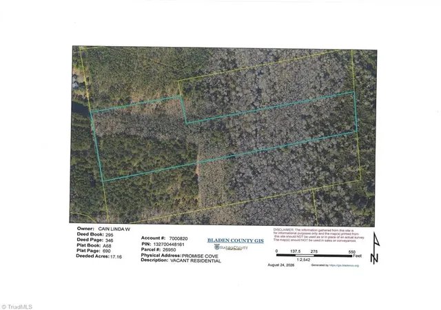 Photo 1 of Land for sale at Off Promise Cvs, Elizabethtown, NC 28337 | MLS# 1233233 | Listing updated on 2026-08-25