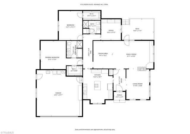 Photo 2 of Single family home for sale at 119 Linden Pl, Advance, NC 27006 | MLS# 1230836 | Listing updated on 2026-08-31