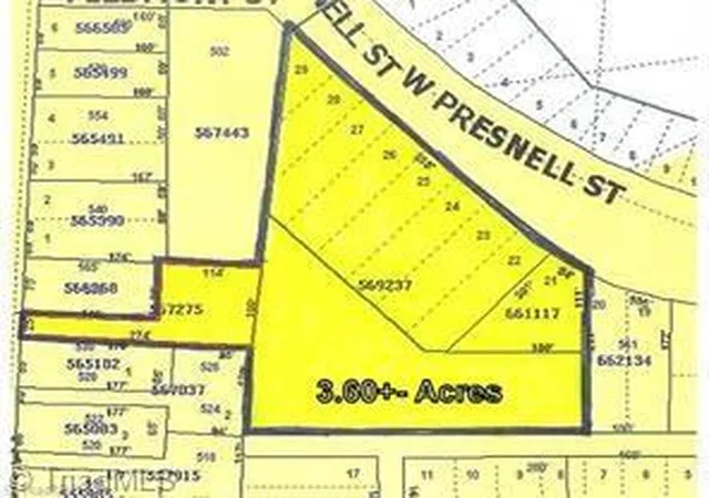 Photo 1 of Land for sale at 000 W Presnell St, Asheboro, NC 27203 | MLS# 1218864 | Listing updated on 2026-05-06
