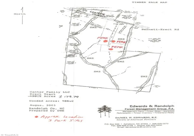 Photo 4 of Land for sale at 5600 Bennett Rd, Seagrove, NC 27341 | MLS# 1228591 | Listing updated on 2026-07-22