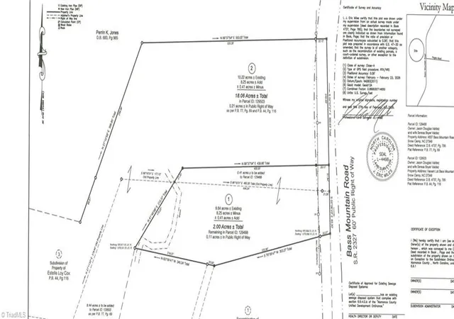 Photo 3 of Land for sale at 0 Bass Mountain Rd, Snow Camp, NC 27349 | MLS# 1219893 | Listing updated on 2026-09-15