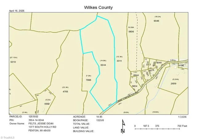 Photo 2 of Land for sale at Tbd Cane Crk Church Rd, Mc Grady, NC 28649 | MLS# 1216403 | Listing updated on 2026-04-16
