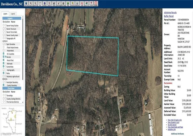 Photo 1 of Land for sale at 0 Ralph Craver Rd, Lexington, NC 27295 | MLS# 1187363 | Listing updated on 2026-08-19