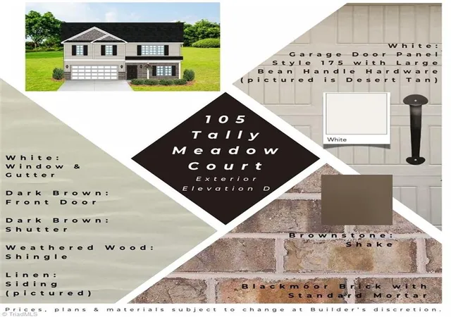 Photo 2 of Single family home for sale at 105 Tally Meadow Ct, Lexington, NC 27295 | MLS# 1215933 | Listing updated on 2026-09-02
