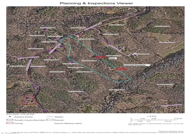 Photo 2 of Land for sale at 0 River Bluff Farms Rd, Tobaccoville, NC 27050 | MLS# 1233211 | Listing updated on 2026-08-24