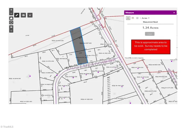 Land for sale at 1.34 Acres Lot #2 Ridgemeadow Dr, Winston Salem, NC 27127 | MLS# 1227894