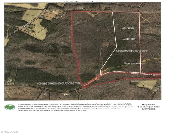 Photo 1 of Land for sale at 7250 High Pine Church Rd, Asheboro, NC 27205 | MLS# 1226019 | Listing updated on 2026-07-10