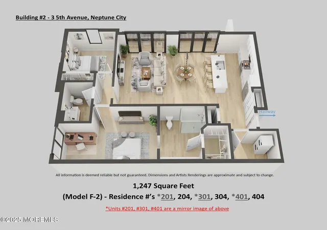 3rd image of 3 5Th Ave #Unit301, Neptune, NJ 07753 | MLS# 22508929