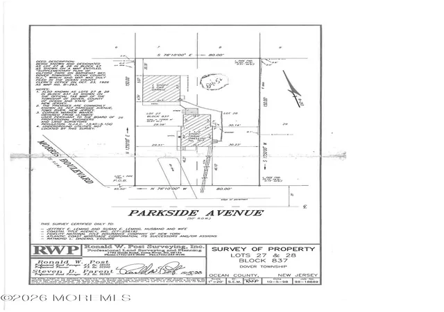 2nd image of 707 Parkside Ave, Toms River, NJ 08753 | MLS# 22614547