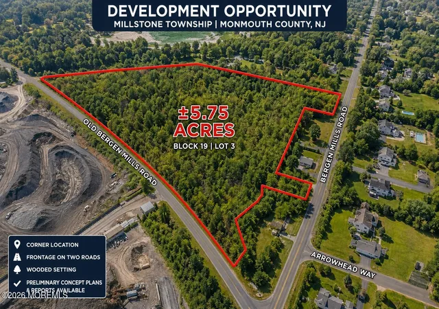 Homes for sale in Millstone, NJ | 0 Bergen Mills Rd, Millstone, NJ 08535 | MLS# 22616682