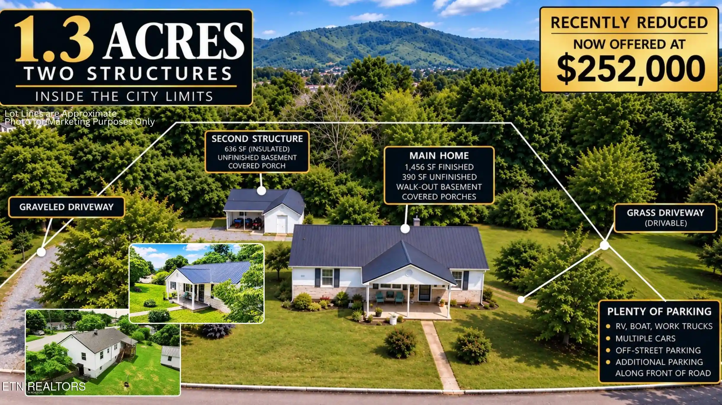 Photo 1 of Single family home for sale at 822 Rose Hl Dr, La Follette, TN 37766 | MLS# 1346671 | Listing updated on 2026-10-29