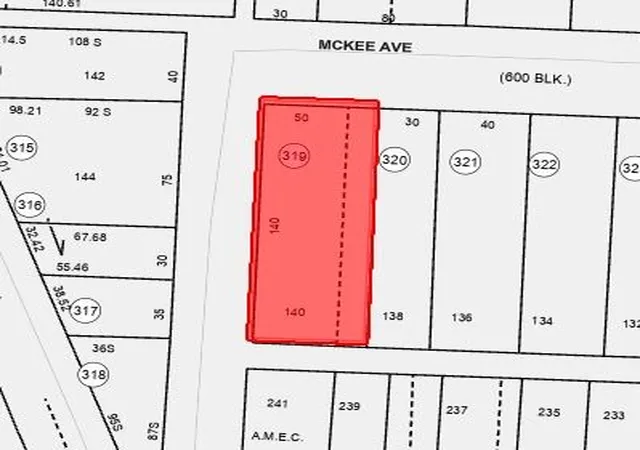Photo 2 of Land for sale at 688 Mckee Ave, Monessen, PA 15062 | MLS# 1736721 | Listing updated on 2026-03-25