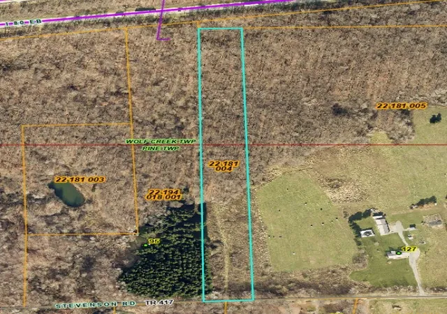 Photo 2 of Land for sale at 0 Stevenson Rd, Pine Twp, PA 16127 | MLS# 1745494 | Listing updated on 2026-08-05