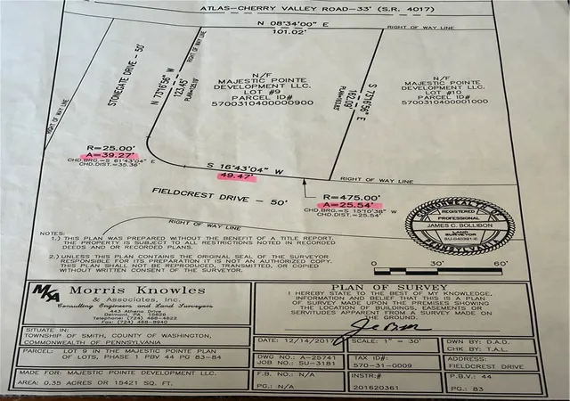 5th image of Lot 9 Fieldcrest, Smith, PA 15021 | MLS# 1747161
