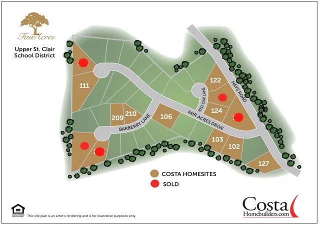 4th image of 104 (Lot 102) Fair Acres Dr, Upper St Clair, PA 15241 | MLS# 1762940
