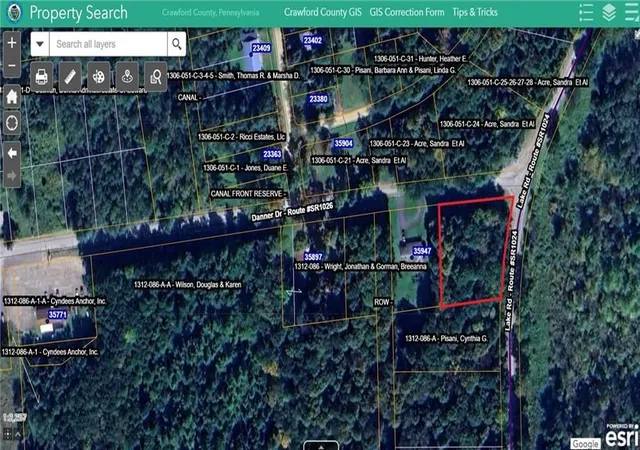 1st image of Lot 4 Lake Rd & Danner Dr, Canadohta Lake, PA 16438 | MLS# 1766712