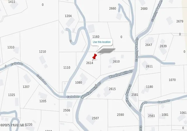 Photo 3 of Land for sale at 2614 Woodland Hills Dr, Prescott, AZ 86305 | MLS# 1071837 | Listing updated on 2026-08-07