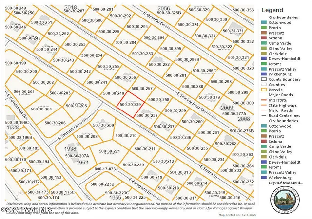 Photo 2 of Land for sale at 19926 E Sierra Dr, Mayer, AZ 86333 | MLS# 1078101 | Listing updated on 2026-08-31