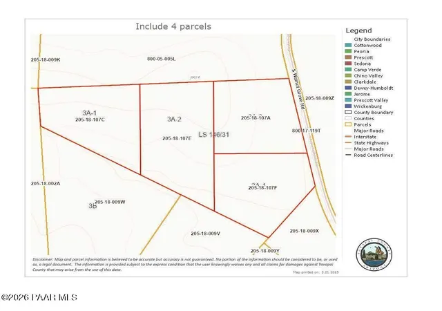 15th image of 0 S Walnut Grove Rd (lot 3a 4), Kirkland Junction, AZ 86332 | MLS# 1081046