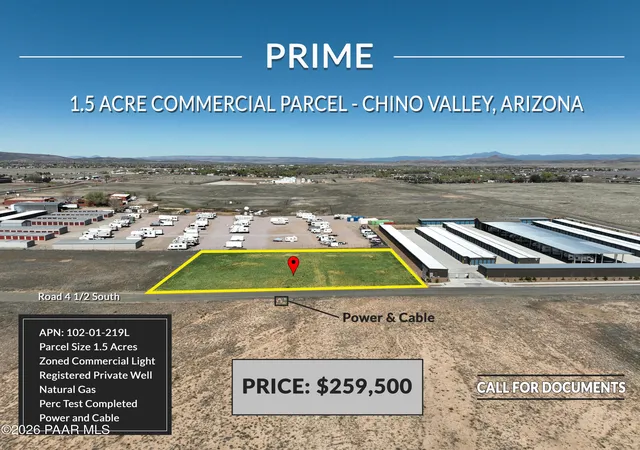 Photo 1 of Land for sale at 945 E Rd 45 S, Chino Valley, AZ 86323 | MLS# 1080699 | Listing updated on 2026-03-31