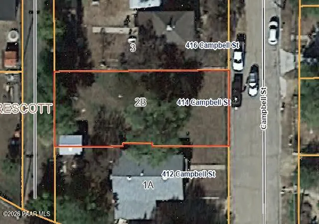 Photo 1 of Land for sale at 414 Campbell St, Prescott, AZ 86301 | MLS# 1083667 | Listing updated on 2026-07-15