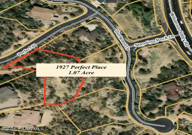 Photo 2 of Land for sale at 1927 Perfect Pl, Prescott, AZ 86305 | MLS# 1084336 | Listing updated on 2026-09-17