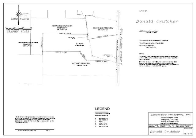 Photo 2 of Land for sale at 3520 Arthur Sampson Rd, Lewisburg, TN 37091 | MLS# 3038159 | Listing updated on 2026-07-02